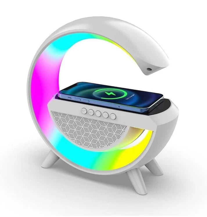 3-in-1 RGB LED Bluetooth Speaker With Wireless Charger