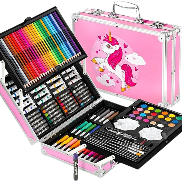 145-Piece Deluxe Unicorn Art and Drawing Set