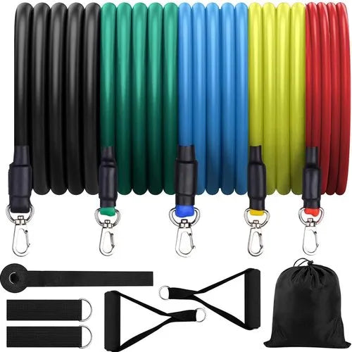 MCP 11-Piece Resistance Tube Exercise Band Set