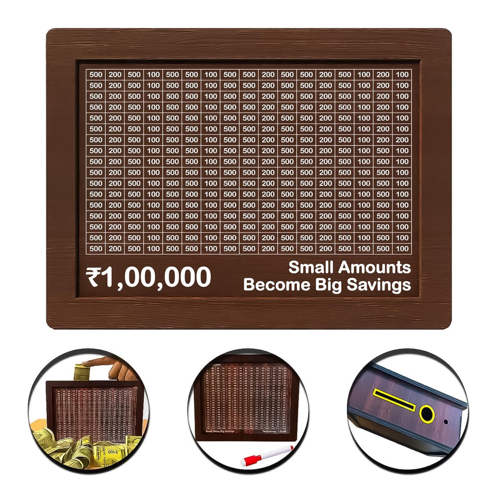 DIY Wooden Savings Box with Goal Tracker