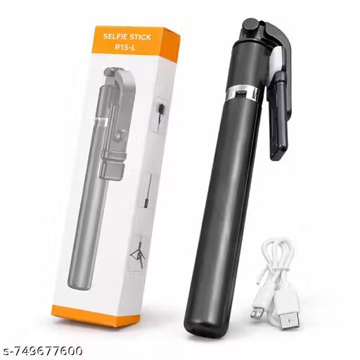 Extendable Bluetooth Selfie Stick with 360 Degree Rotation