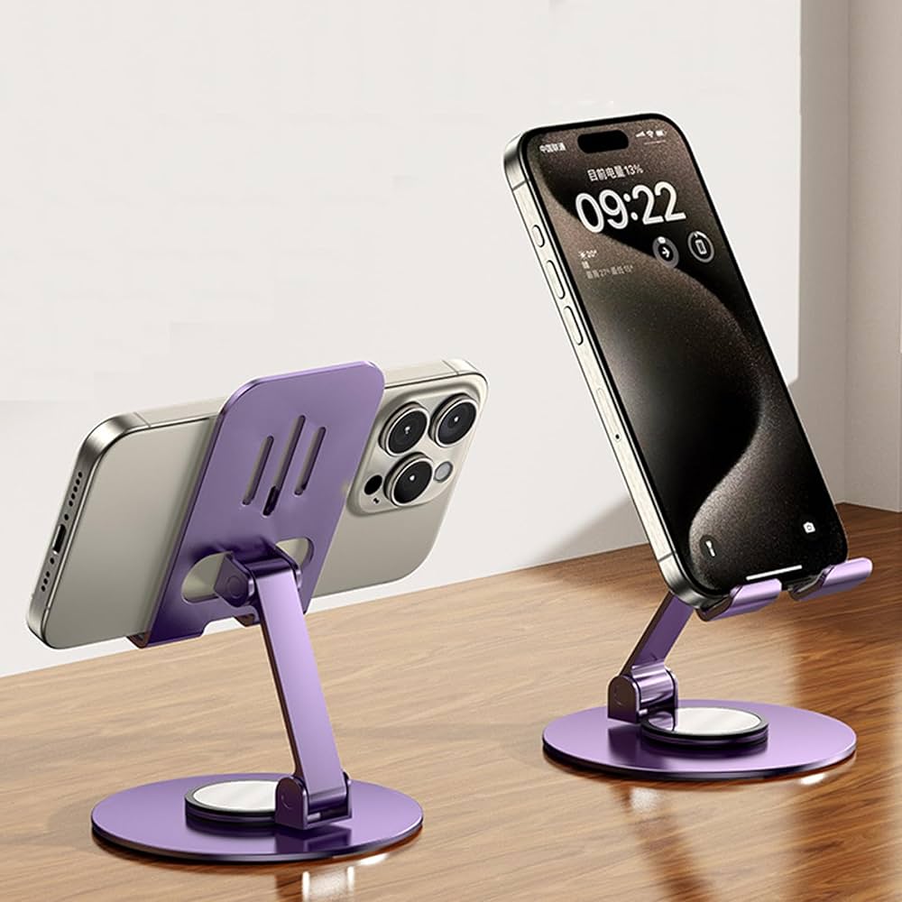 Foldable and 360 Degree Rotatable Table Mobile Holder