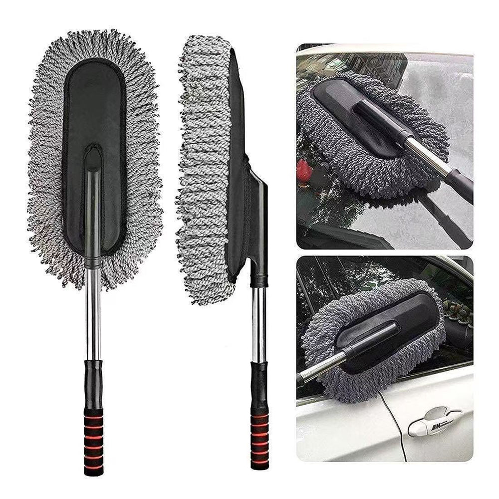 AllExtreme Microfiber Car Duster with Extendable Handle