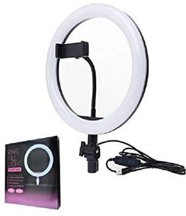 12-Inch Dimmable LED Ring Light With Phone Holder