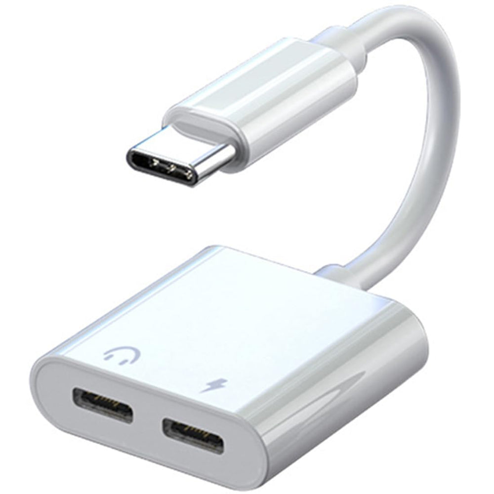 2-in-1 USB-C Dual Audio and Charging Adapter