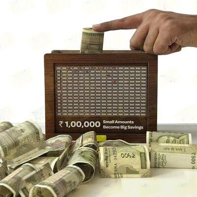 Handcrafted Wooden Money Box