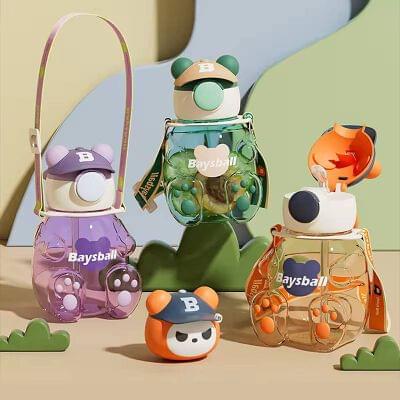Teddy Bear Theme Sipper Bottle