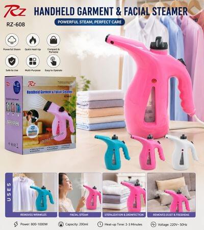2-in-1 Garment and Facial Steamer