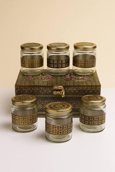 Mina Glass Jar Set - 6 Piece