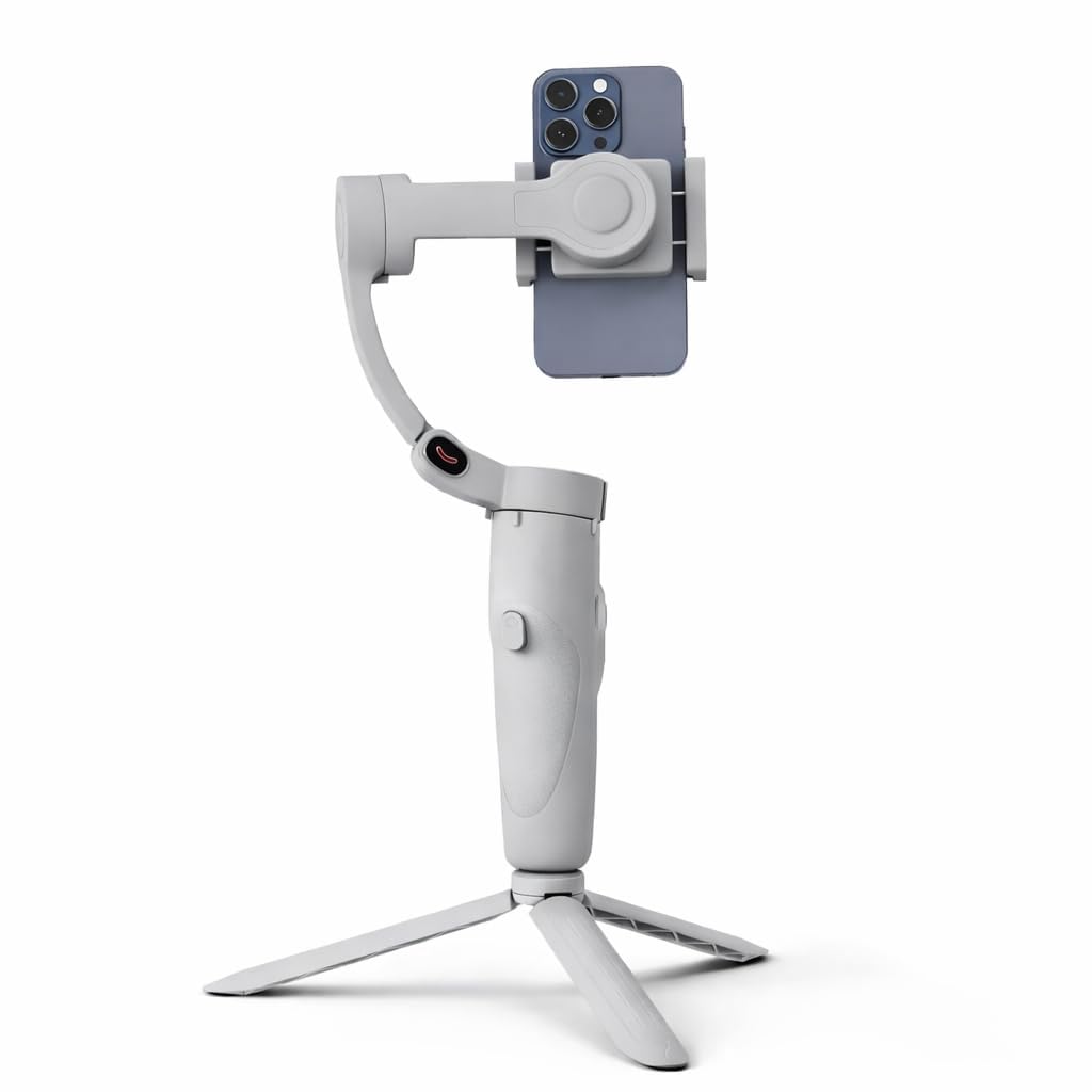 MAFAI M1 Smartphone Gimbal Stabilizer for Android & iOS | 3-Axis Anti-Shake Handheld Gimbal with Bluetooth Control | Foldable Portable Gimbal for Reels, Vlogging & YouTube