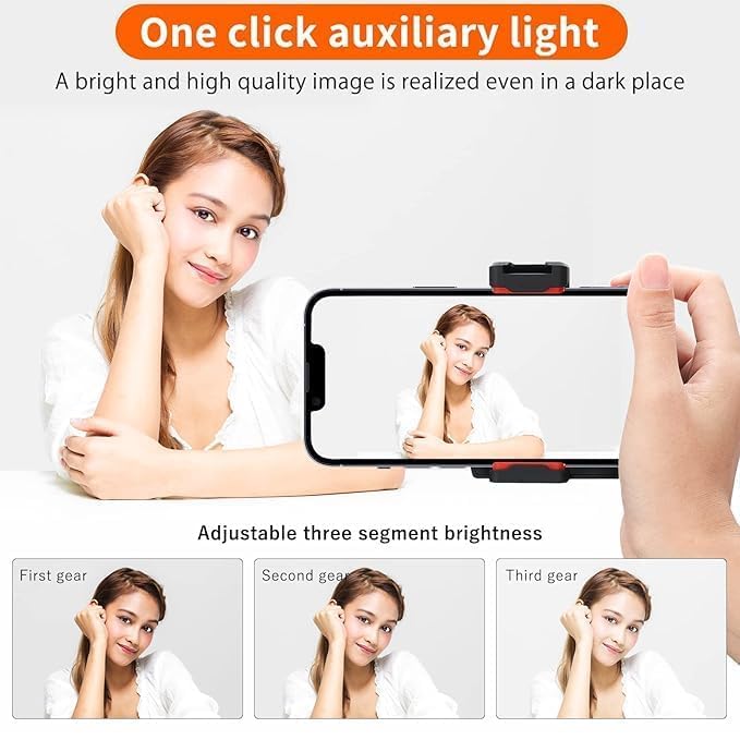 WeFly Q08 Gimbal Stabilizer for Smartphone with Extendable Bluetooth Selfie Stick and Tripod, Multifunction Remote 360 Degree Automatic Rotation, for iPhone/Android