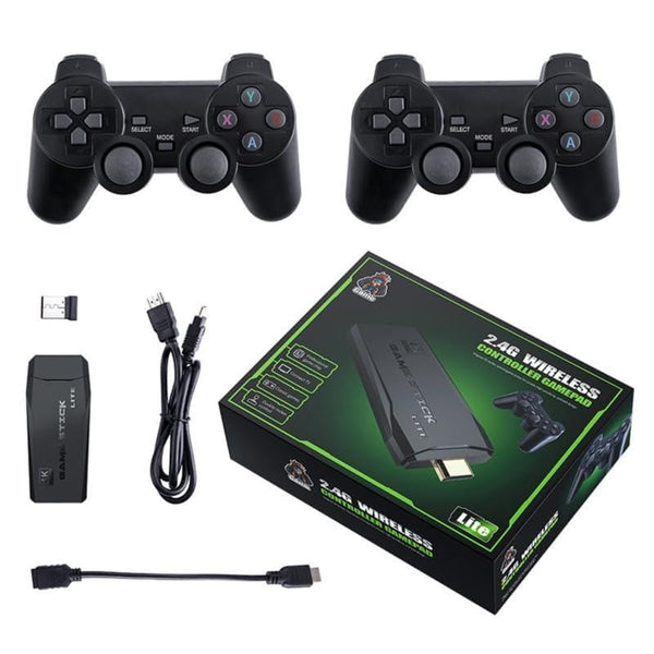 GAME WALA Wireless Video Games for tv Gaming Retro Gaming Console with Game Stick 1080p Plug & Play TV Video Game Set for 2 Player with 9Emulator for Kids & Old School Station Video Game