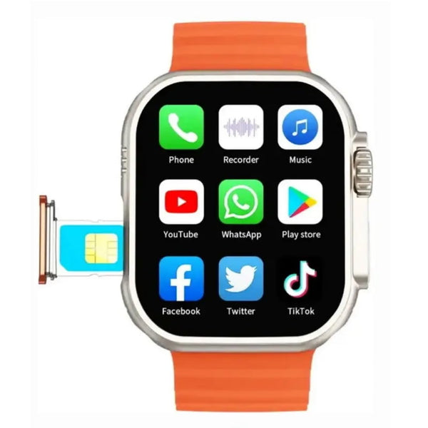 Harisha S8 Ultra 4G/5G SIM Support 2.08 Inch IPS Display Android Smartwatch 4GB RAM 64GB Storage (Colour Depand On Stock)