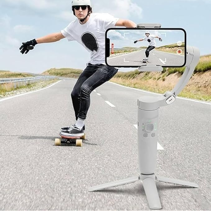 MAFAI M1 Smartphone Gimbal Stabilizer for Android & iOS | 3-Axis Anti-Shake Handheld Gimbal with Bluetooth Control | Foldable Portable Gimbal for Reels, Vlogging & YouTube