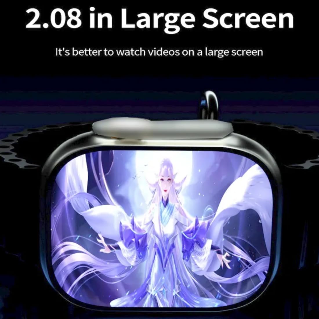 Harisha S8 Ultra 4G/5G SIM Support 2.08 Inch IPS Display Android Smartwatch 4GB RAM 64GB Storage (Colour Depand On Stock)