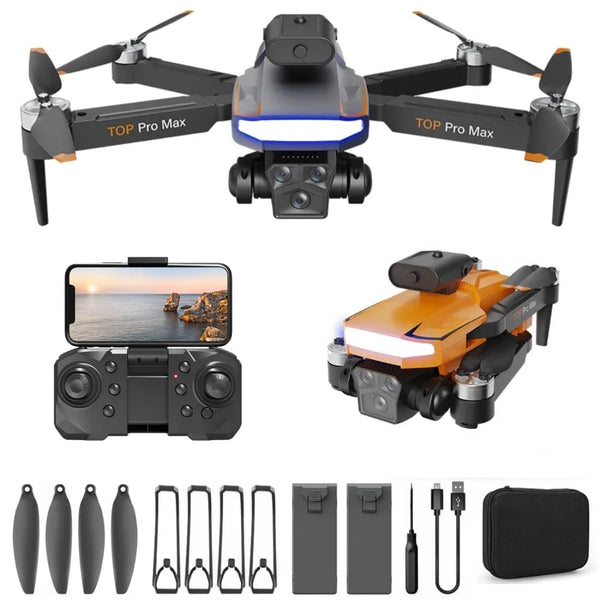 P18 Pro 4K Drone with HD Camera | Foldable Quadcopter with Obstacle Avoidance Optical Flow Positioning & Long-Range Control | Photography