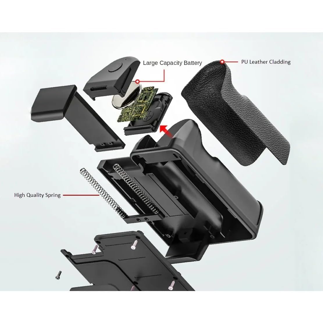 WeFly Q08 Gimbal Stabilizer for Smartphone with Extendable Bluetooth Selfie Stick and Tripod, Multifunction Remote 360 Degree Automatic Rotation, for iPhone/Android