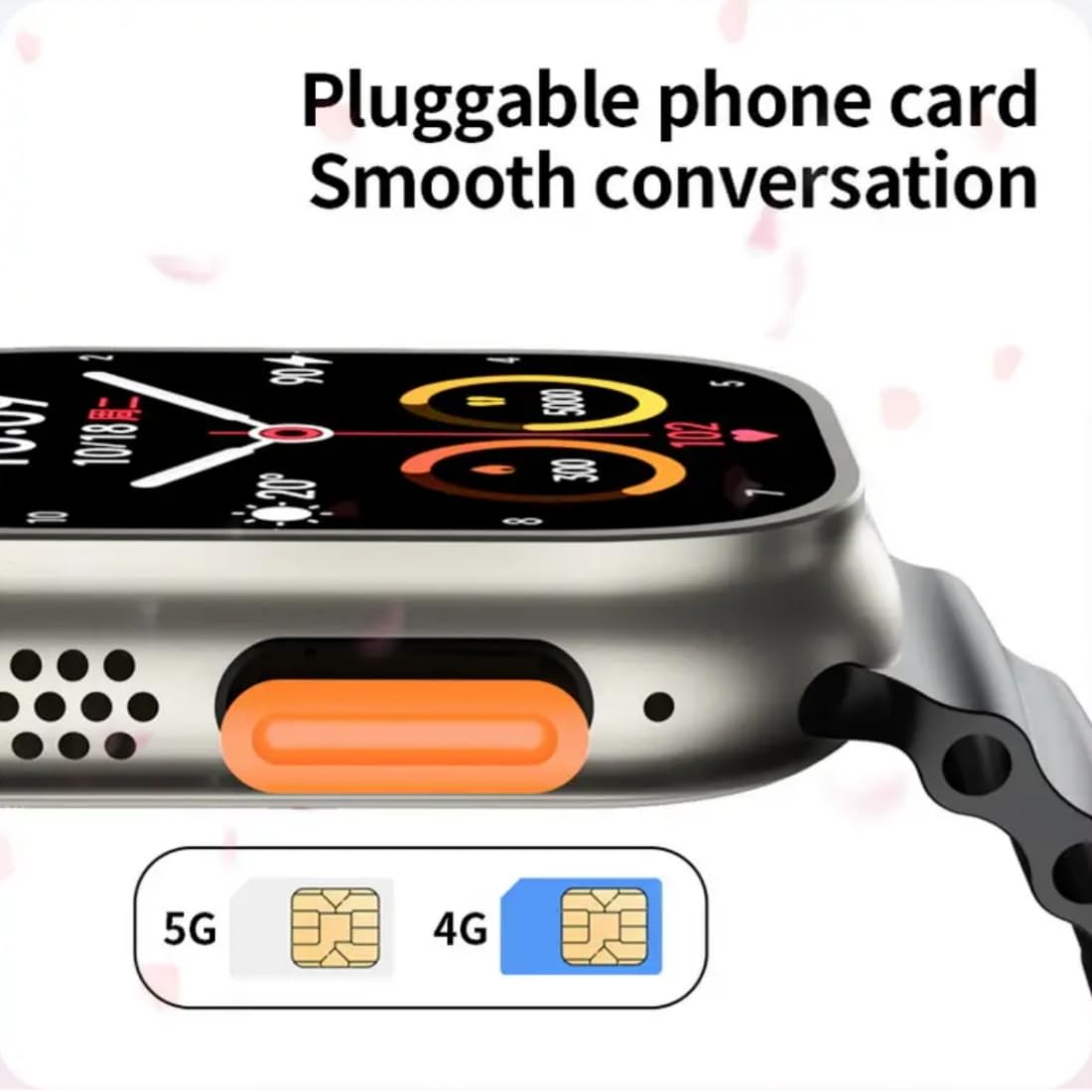 Harisha S8 Ultra 4G/5G SIM Support 2.08 Inch IPS Display Android Smartwatch 4GB RAM 64GB Storage (Colour Depand On Stock)
