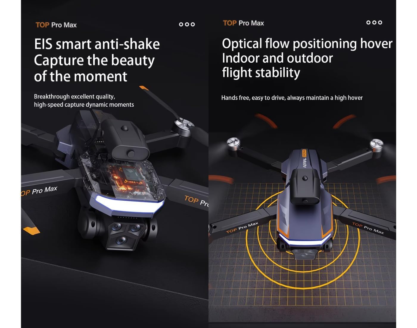 P18 Pro 4K Drone with HD Camera | Foldable Quadcopter with Obstacle Avoidance Optical Flow Positioning & Long-Range Control | Photography