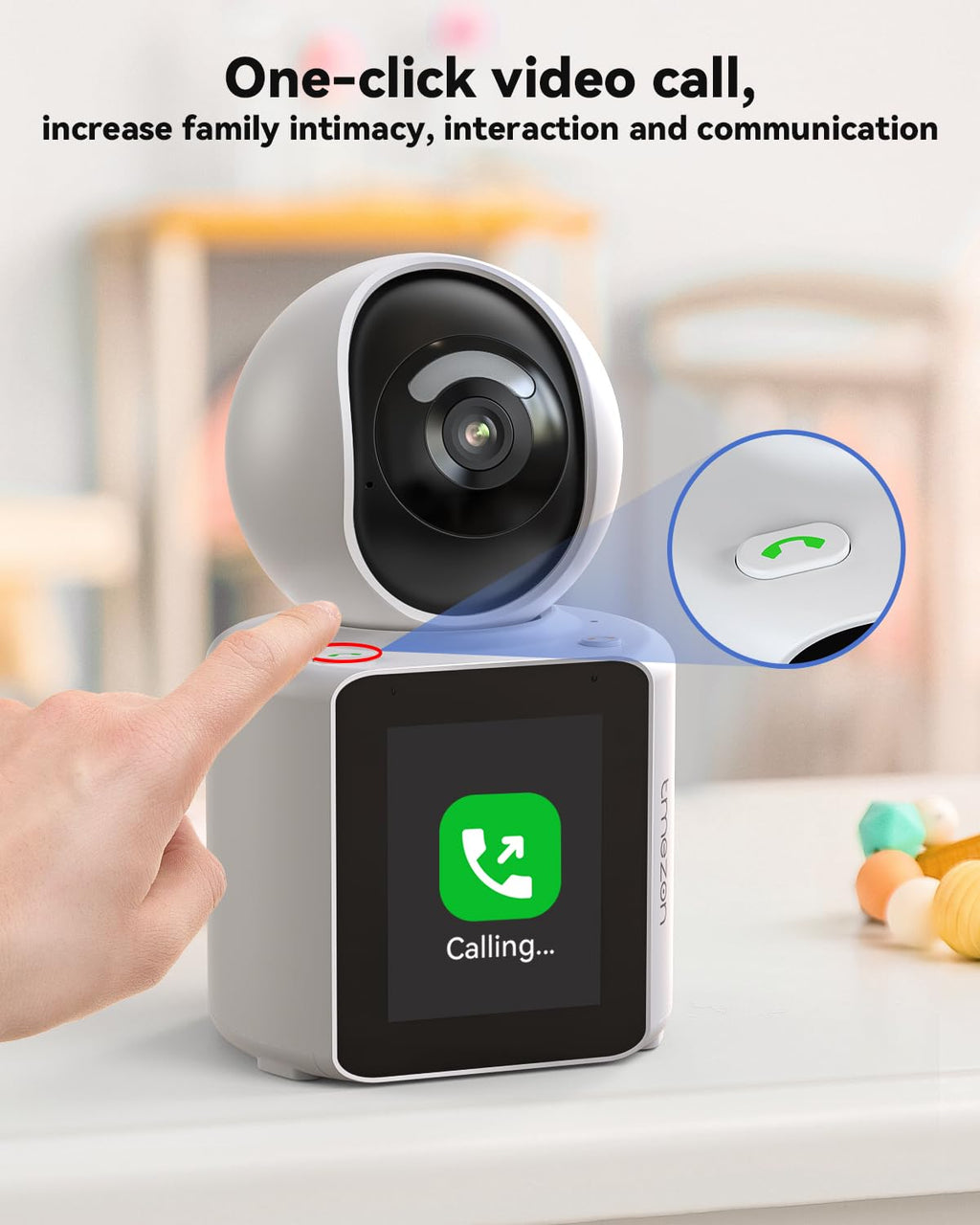 TMEZON Video Camera Indoor Two Way Wireless Security Camera Monitor 1080P with Phone app