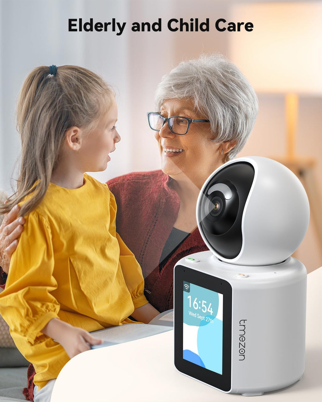 TMEZON Video Camera Indoor Two Way Wireless Security Camera Monitor 1080P with Phone app