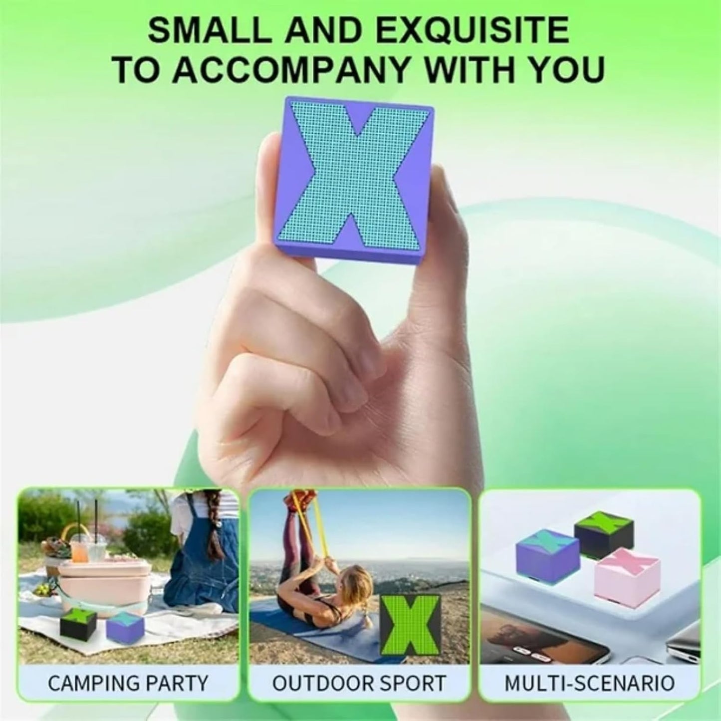 Mini 5W Wireless Bluetooth Mini Speaker with Loud Sound, 40mm Driver, Bluetooth V5.1 Strong Connectivity, Pocket Friendly Design (Pink)