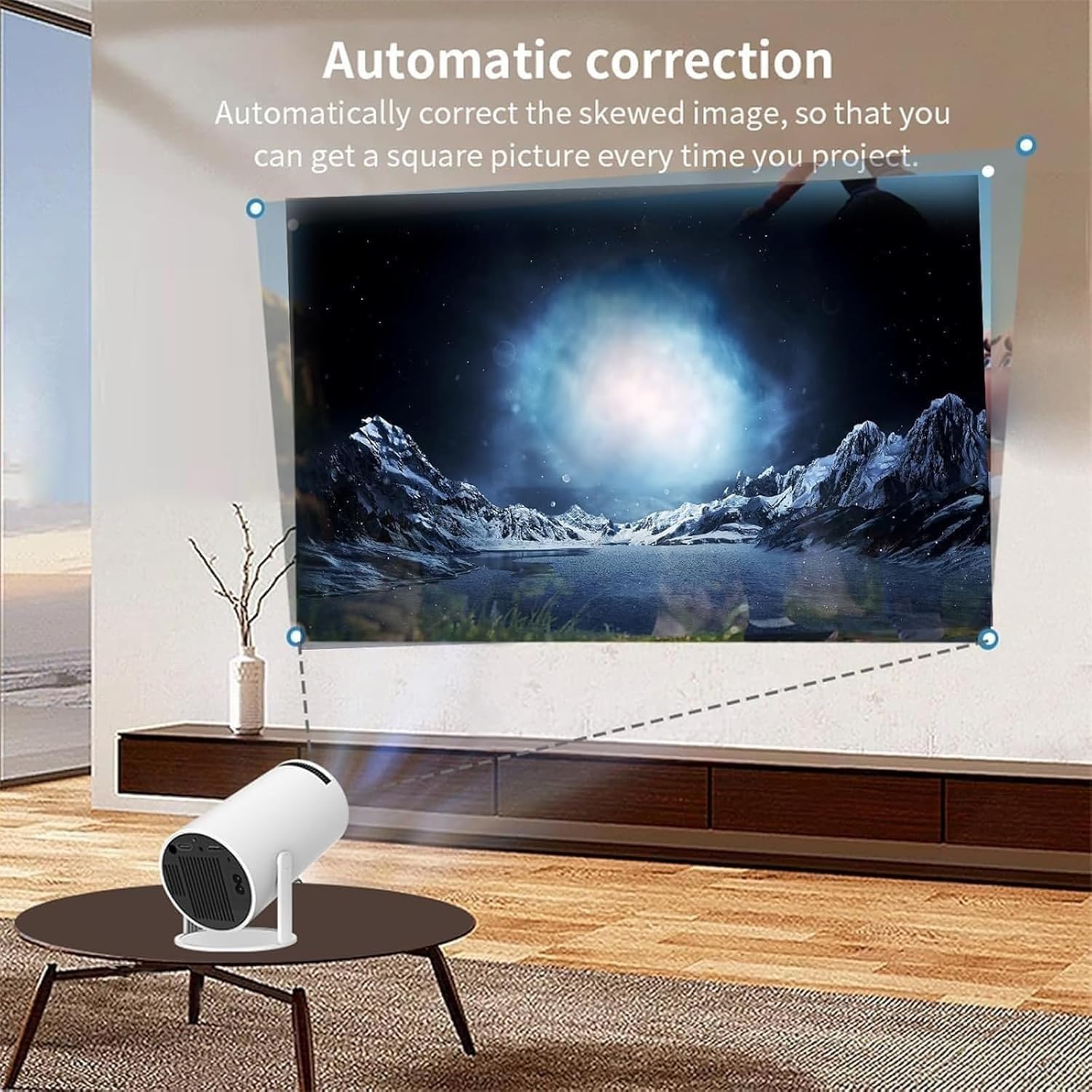 Smart Projector with Android 11 HD  1080P 4k