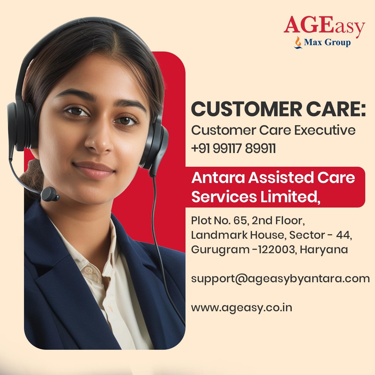 AGEasy (Max Group) 4.7" LED Display Fully Automatic Digital Blood Pressure Monitoring Device | BP Apparatus for Home | Portable & High Accuracy BP Check Machine for Hypertension & Managing Heart Health | Arm Circumference (22-42 cm) | 2 Year Warranty