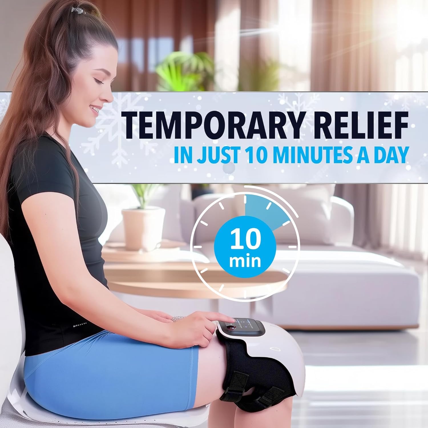 Knee Massager Joint Pain Relief, 3 Adjustable